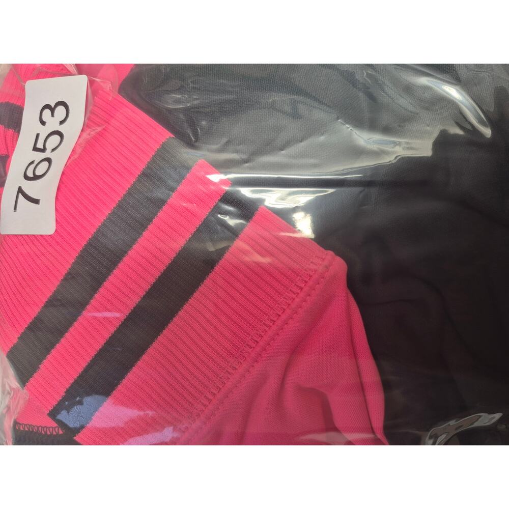 Sports Tek Sweater Womens Size Large Pink Black Colorblock Zip Up Drawstring - Picture 8 of 8